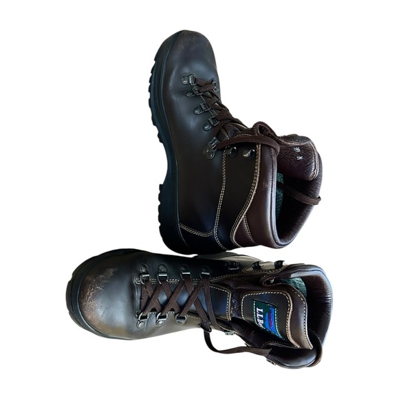 LL Bean Cresta Womens Brown Leather Gore-tex Vibram Sole Hiking Trail Boots Sz 8 - Picture 7 of 16